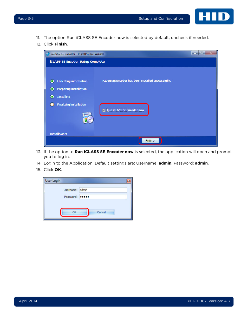 HID iCLASS SE Encoder User Guide User Manual | Page 31 / 186