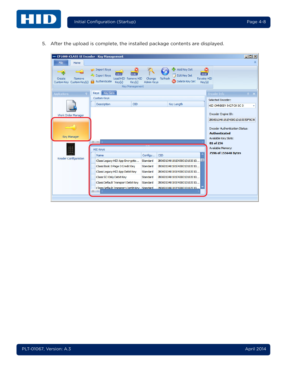 HID iCLASS SE Encoder User Guide User Manual | Page 40 / 186