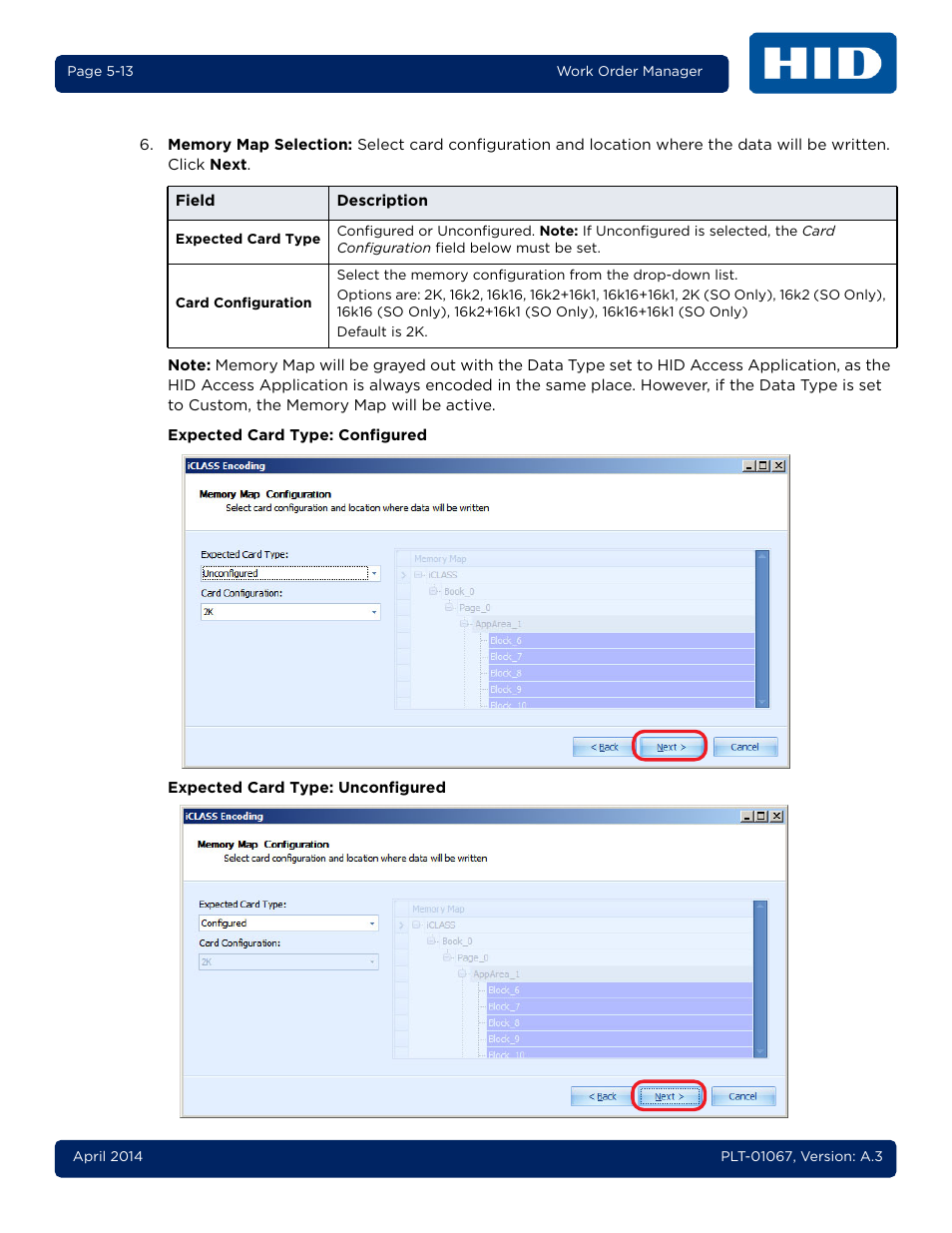 HID iCLASS SE Encoder User Guide User Manual | Page 61 / 186