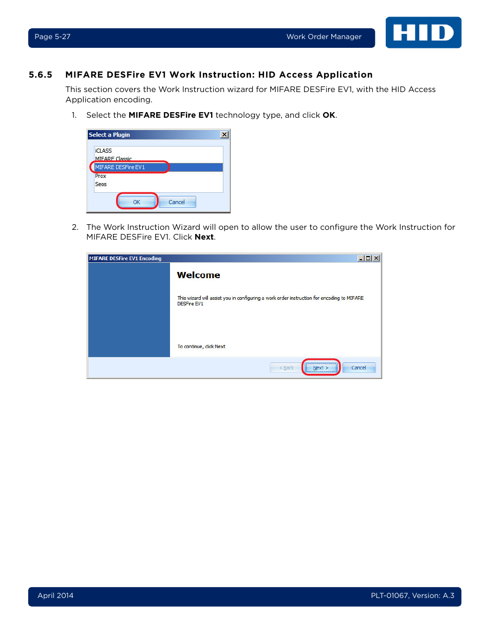 HID iCLASS SE Encoder User Guide User Manual | Page 75 / 186