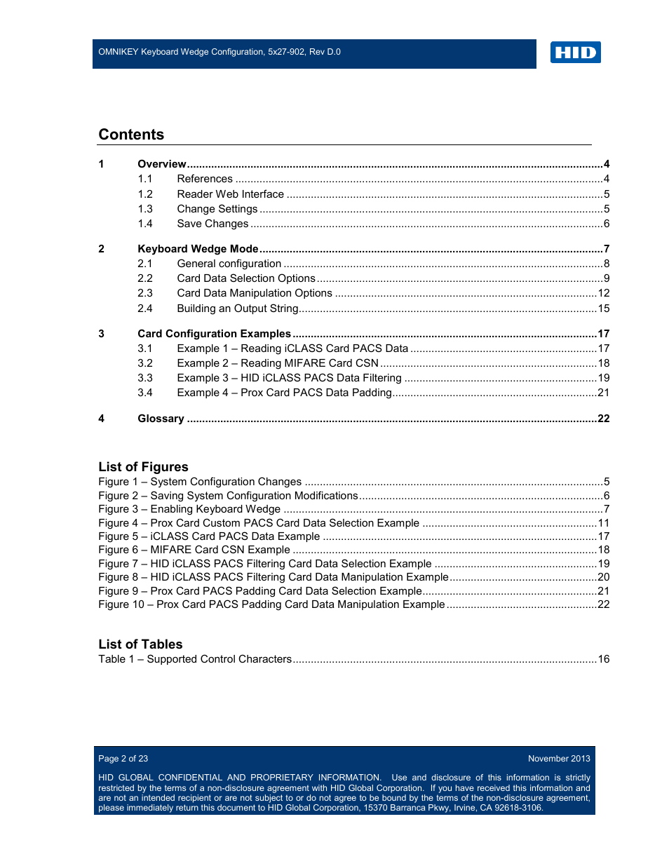 HID OMNIKEY 5427 CK Keyboard Wedge User Guide User Manual | Page 2 / 23