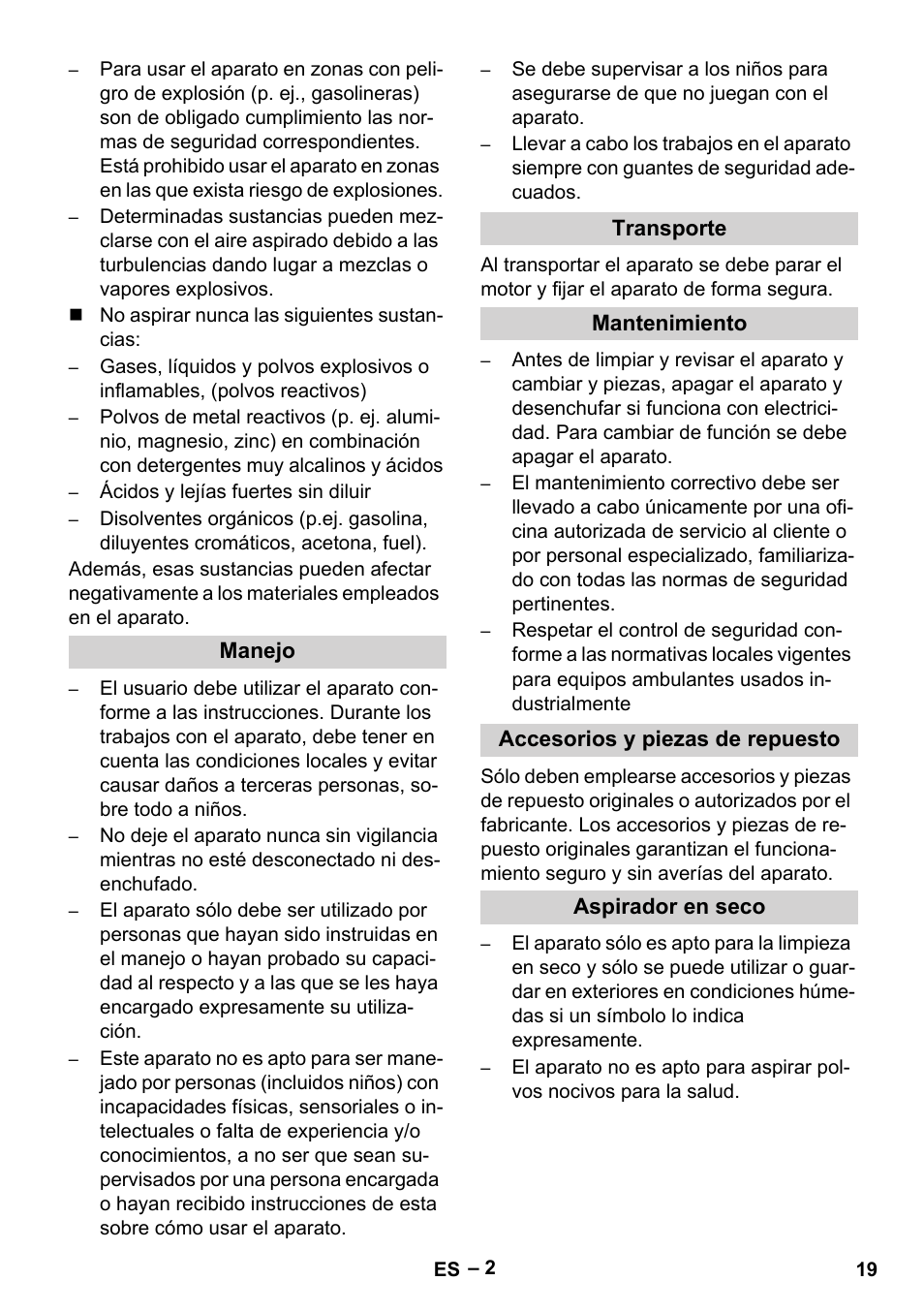 Karcher Wet/dry vacuum cleaner User Manual | Page 19 / 100