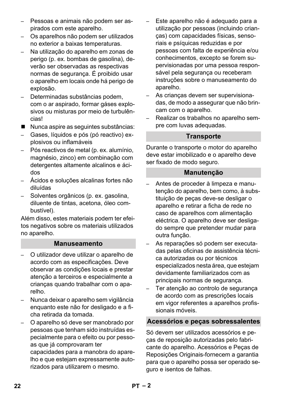 Karcher Wet/dry vacuum cleaner User Manual | Page 22 / 100