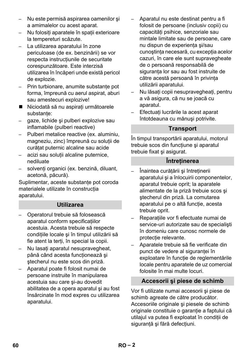 Karcher Wet/dry vacuum cleaner User Manual | Page 60 / 100