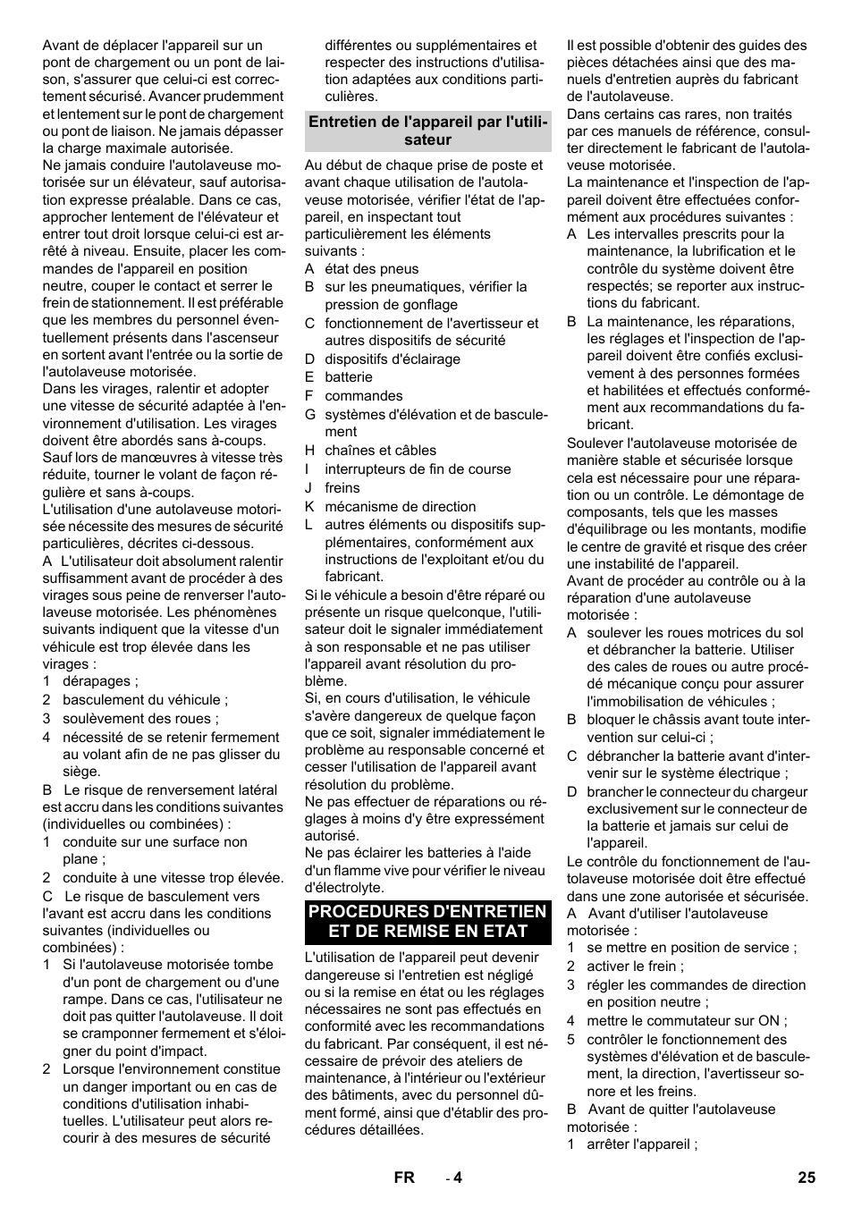 Karcher B 150 R User Manual | Page 25 / 60