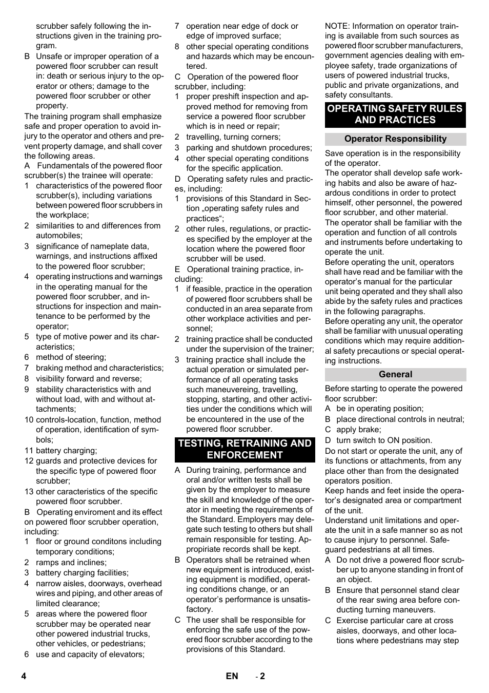 Karcher B 150 R User Manual | Page 4 / 60