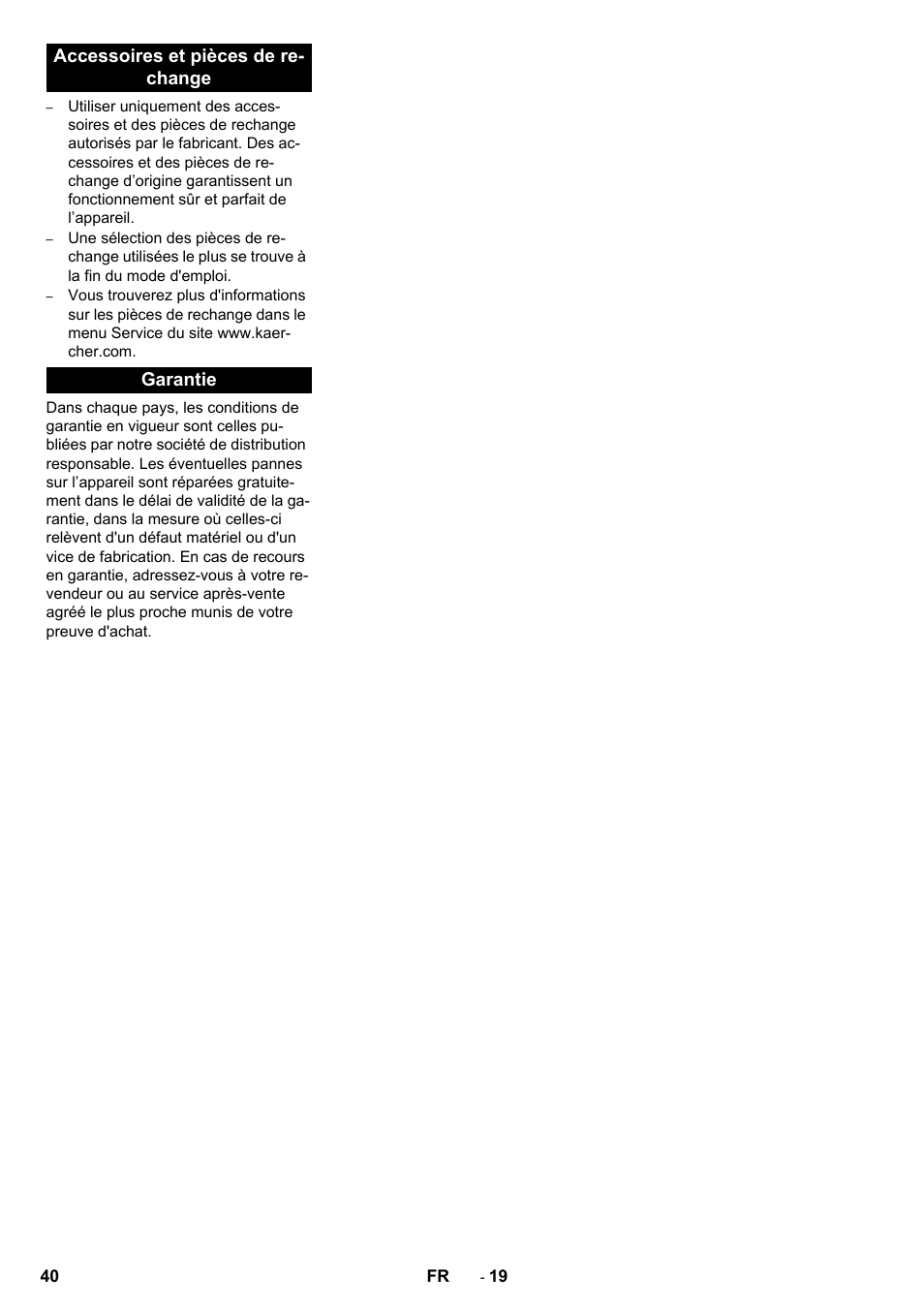 Karcher B 150 R User Manual | Page 40 / 60