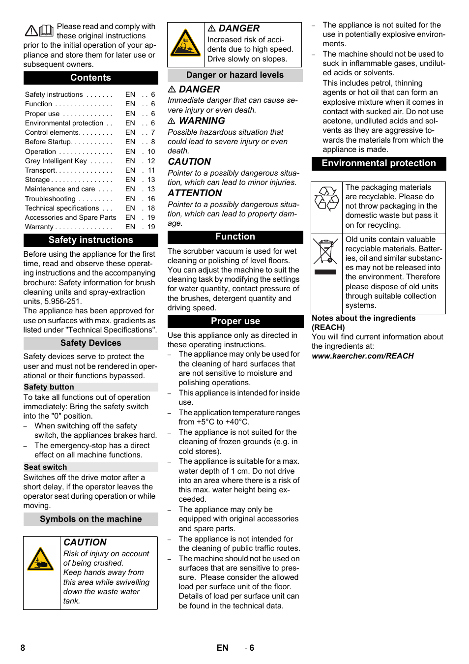 Karcher B 150 R User Manual | Page 8 / 60