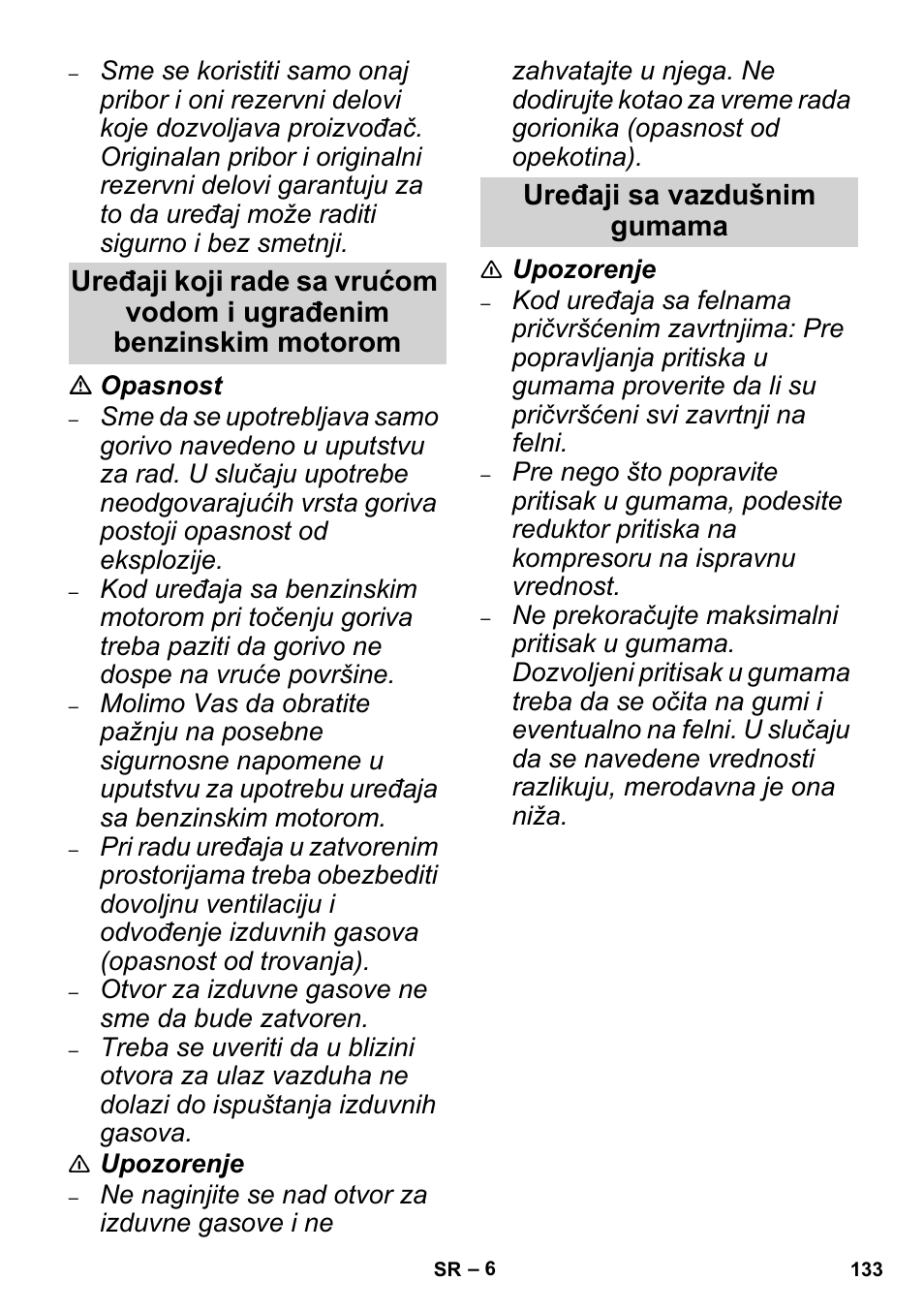 Karcher High Pressure Cleaners User Manual | Page 133 / 192