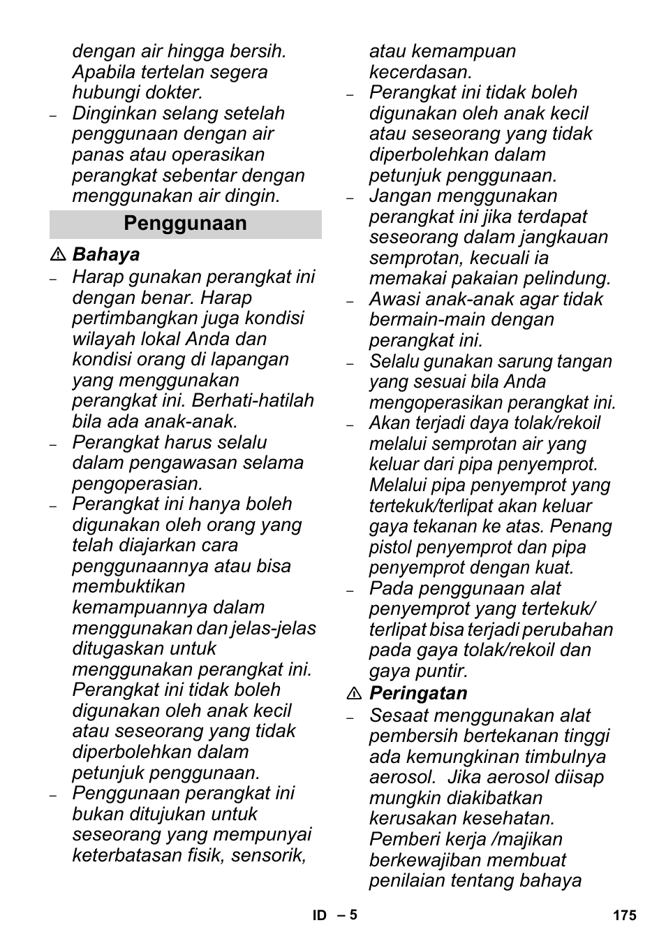 Karcher High Pressure Cleaners User Manual | Page 175 / 192