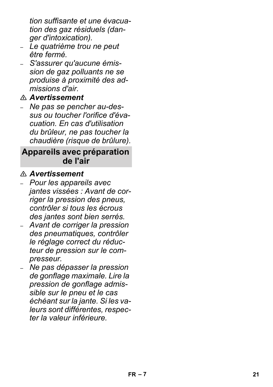 Appareils avec préparation de l'air | Karcher High Pressure Cleaners User Manual | Page 21 / 192