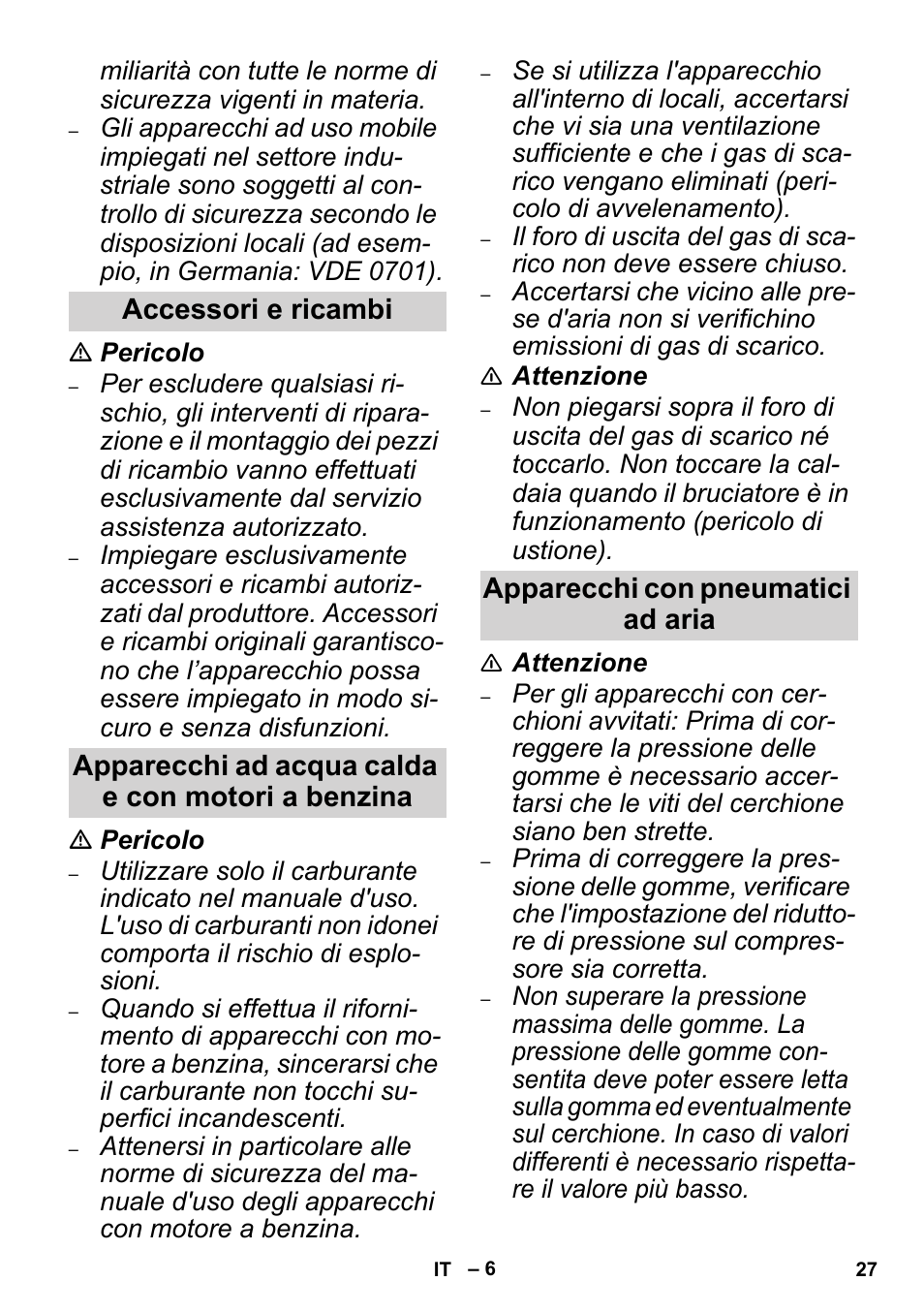 Karcher High Pressure Cleaners User Manual | Page 27 / 192