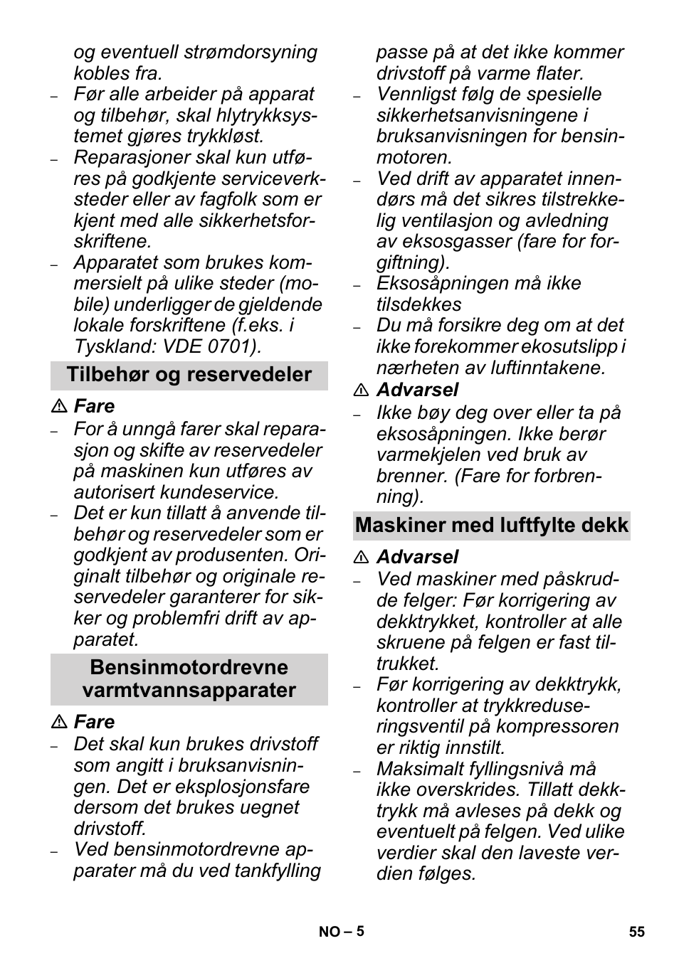 Karcher High Pressure Cleaners User Manual | Page 55 / 192