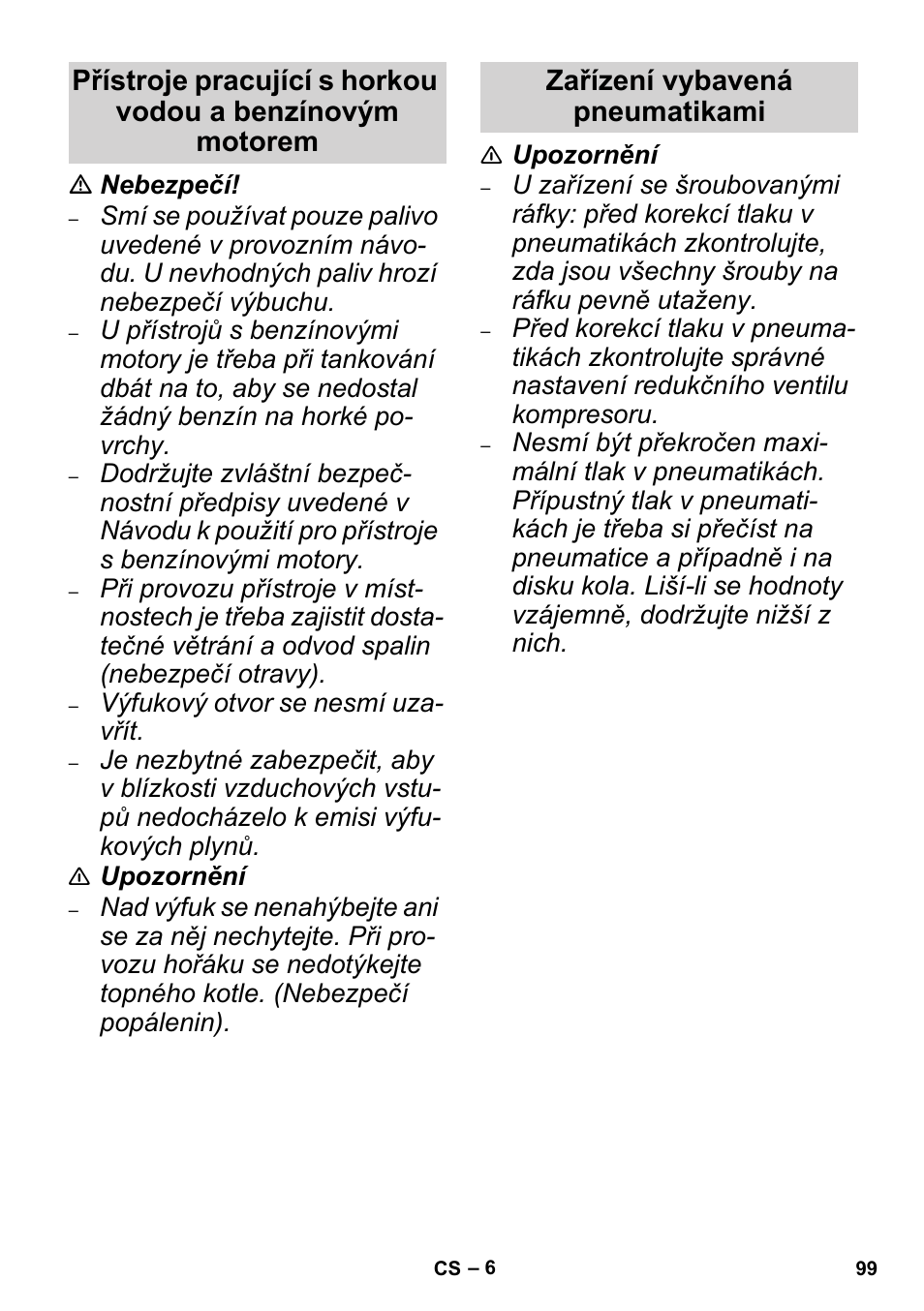 Karcher High Pressure Cleaners User Manual | Page 99 / 192