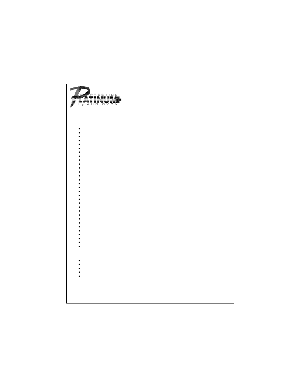 Audiovox APS-785 User Manual | 10 pages