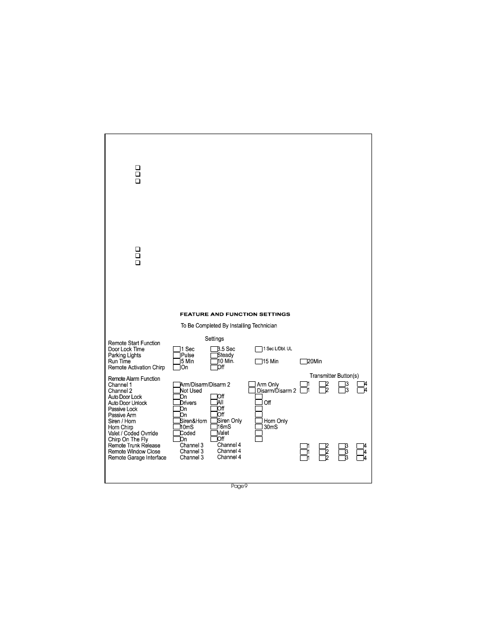 Audiovox APS-785 User Manual | Page 9 / 10