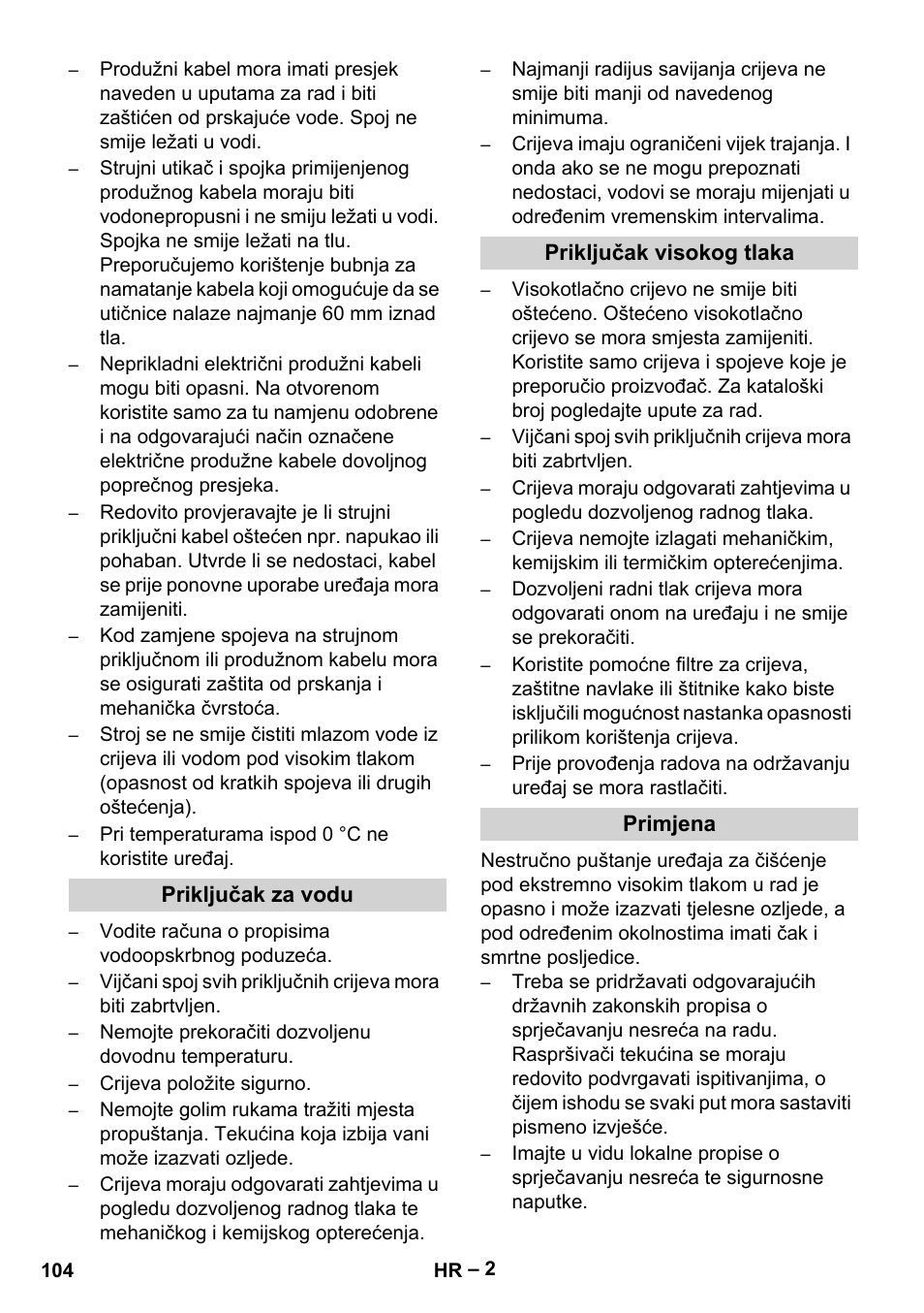 Karcher HD 9-50-4 User Manual | Page 104 / 140