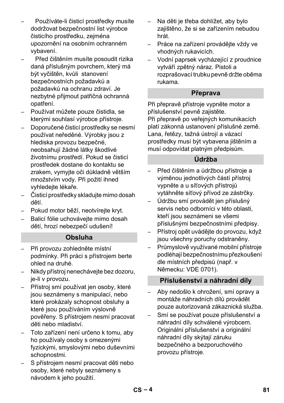 Karcher HD 9-50-4 User Manual | Page 81 / 140