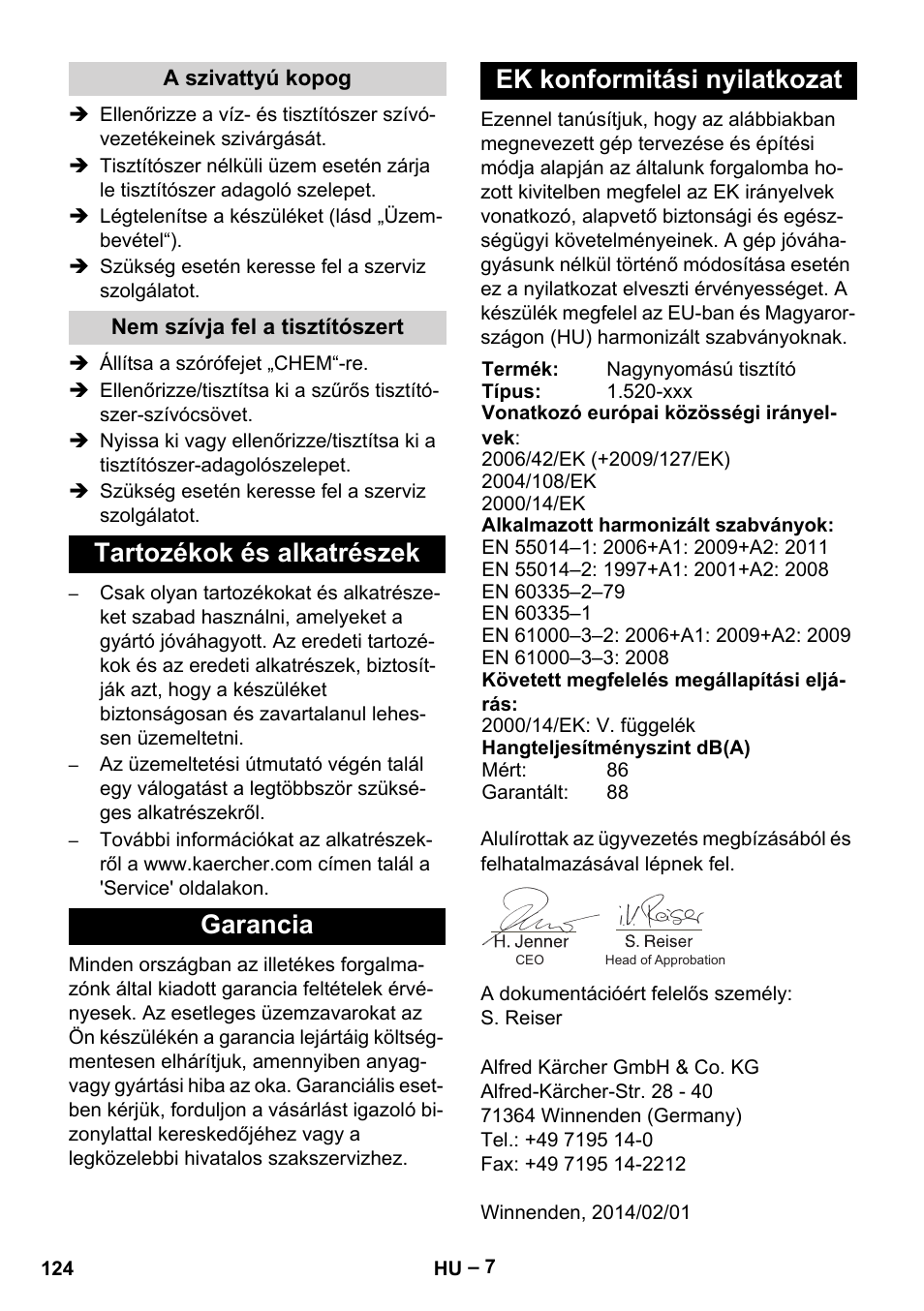 Karcher HD 5-11 C Plus User Manual | Page 124 / 232