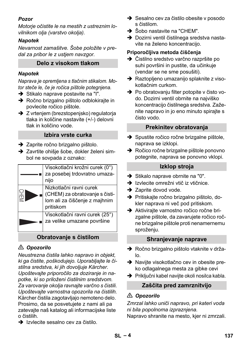 Karcher HD 5-11 C Plus User Manual | Page 137 / 232