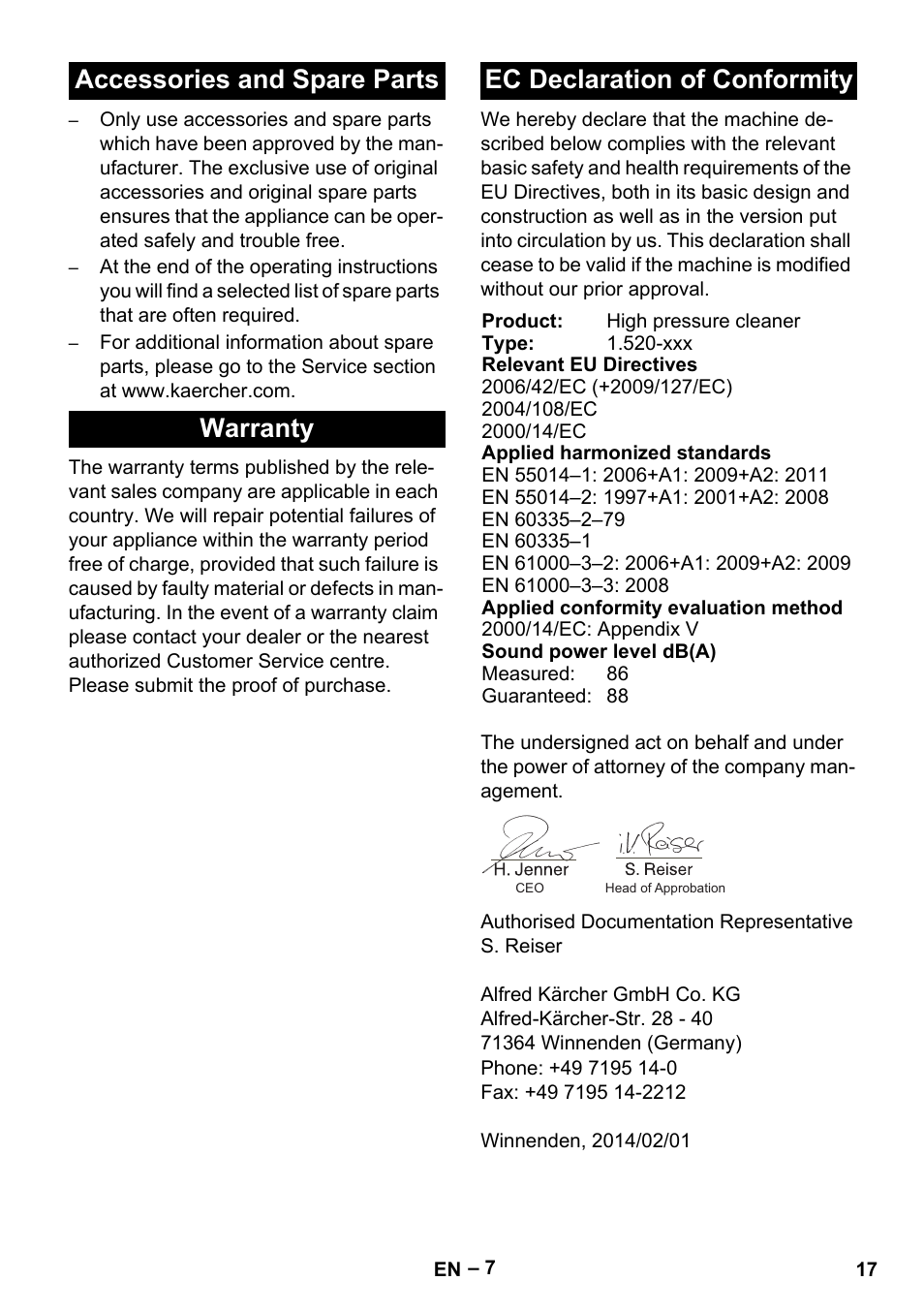 Karcher HD 5-11 C Plus User Manual | Page 17 / 232