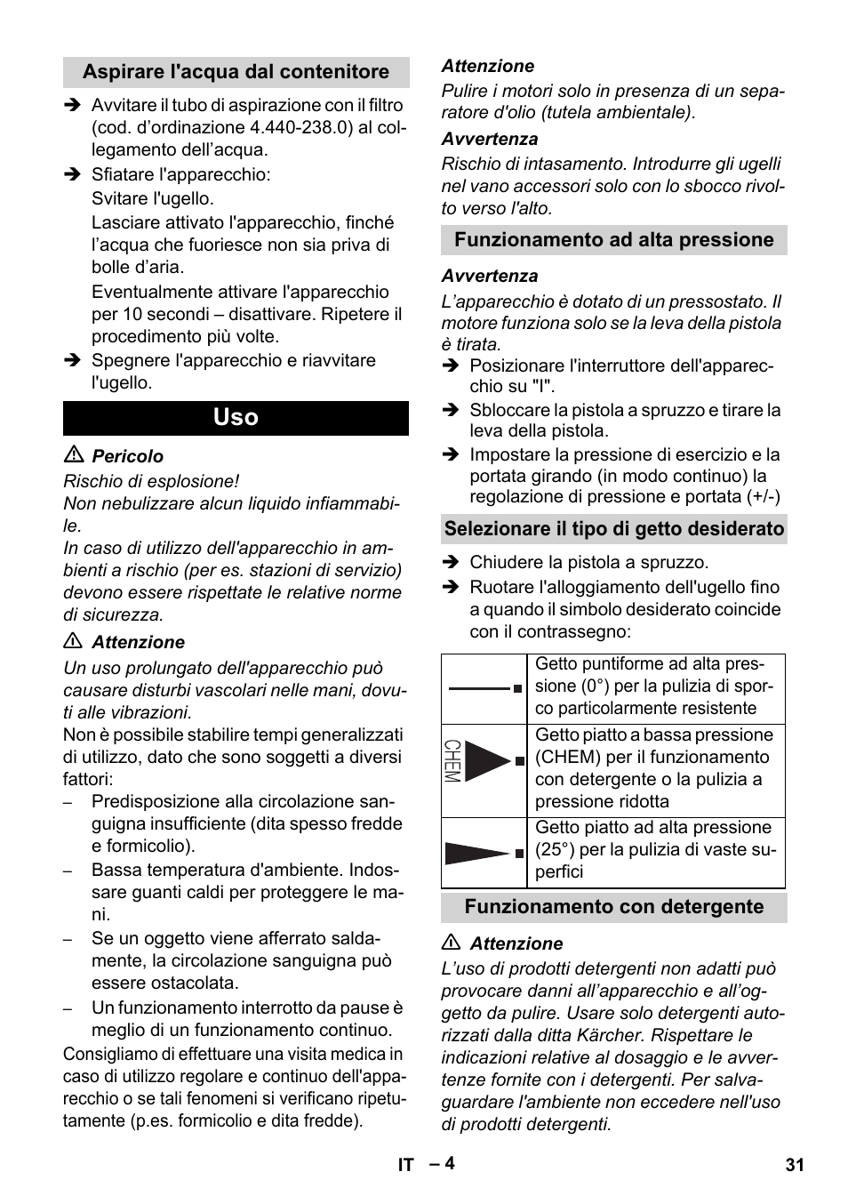 Karcher HD 5-11 C Plus User Manual | Page 31 / 232