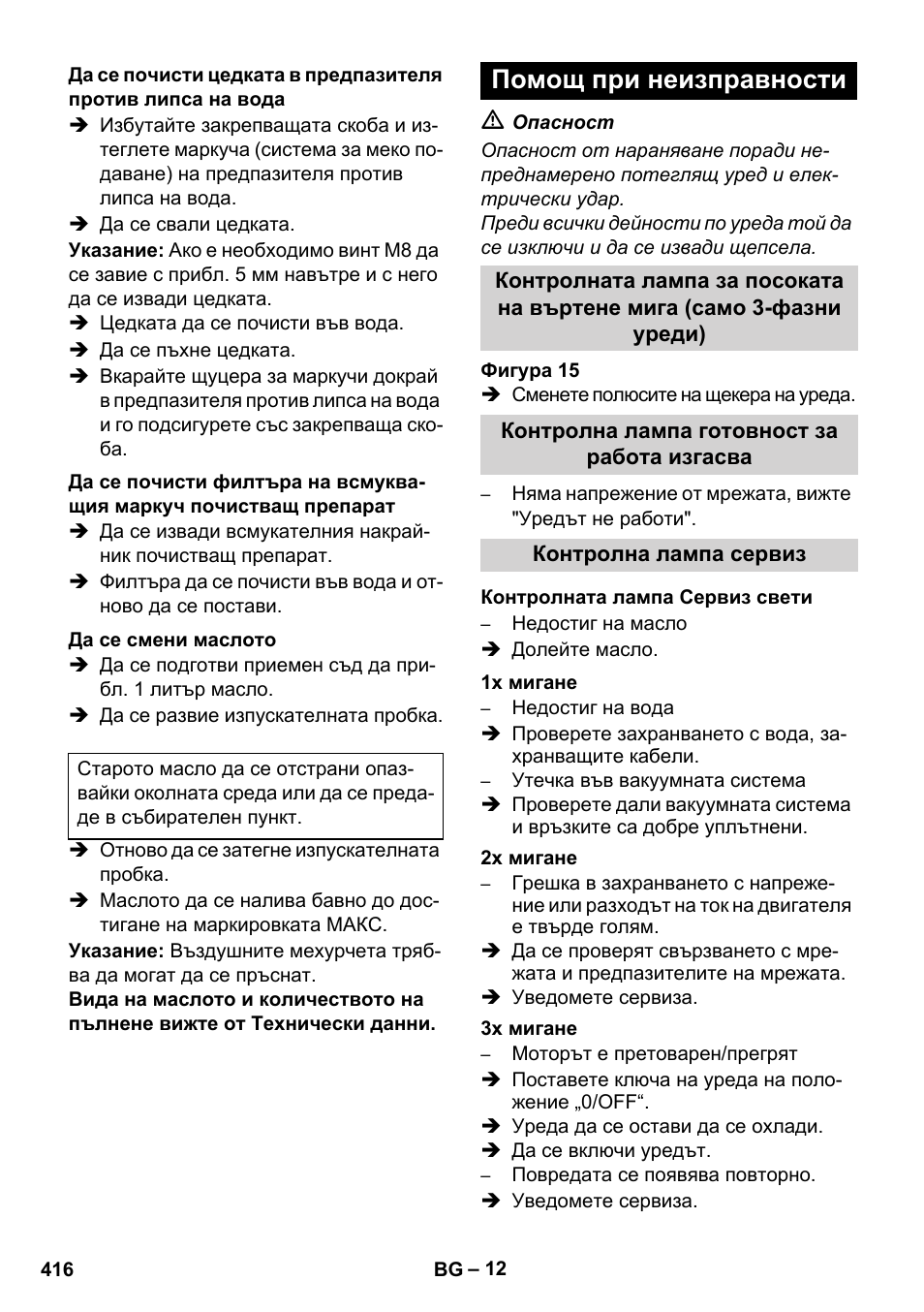 Помощ при неизправности | Karcher HDS 8-17 CX User Manual | Page 416 / 500