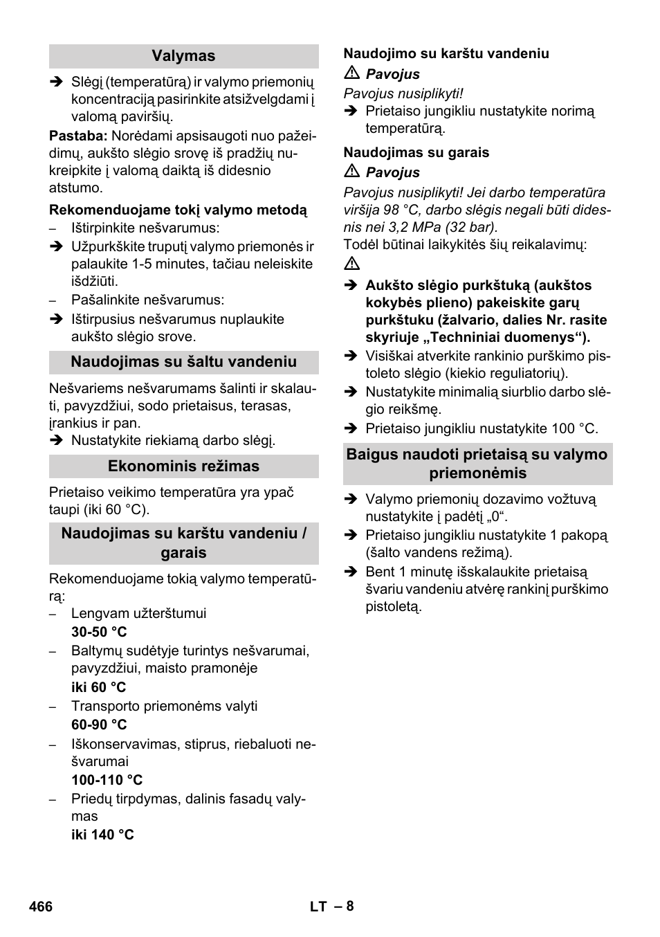 Karcher HDS 8-17 CX User Manual | Page 466 / 500