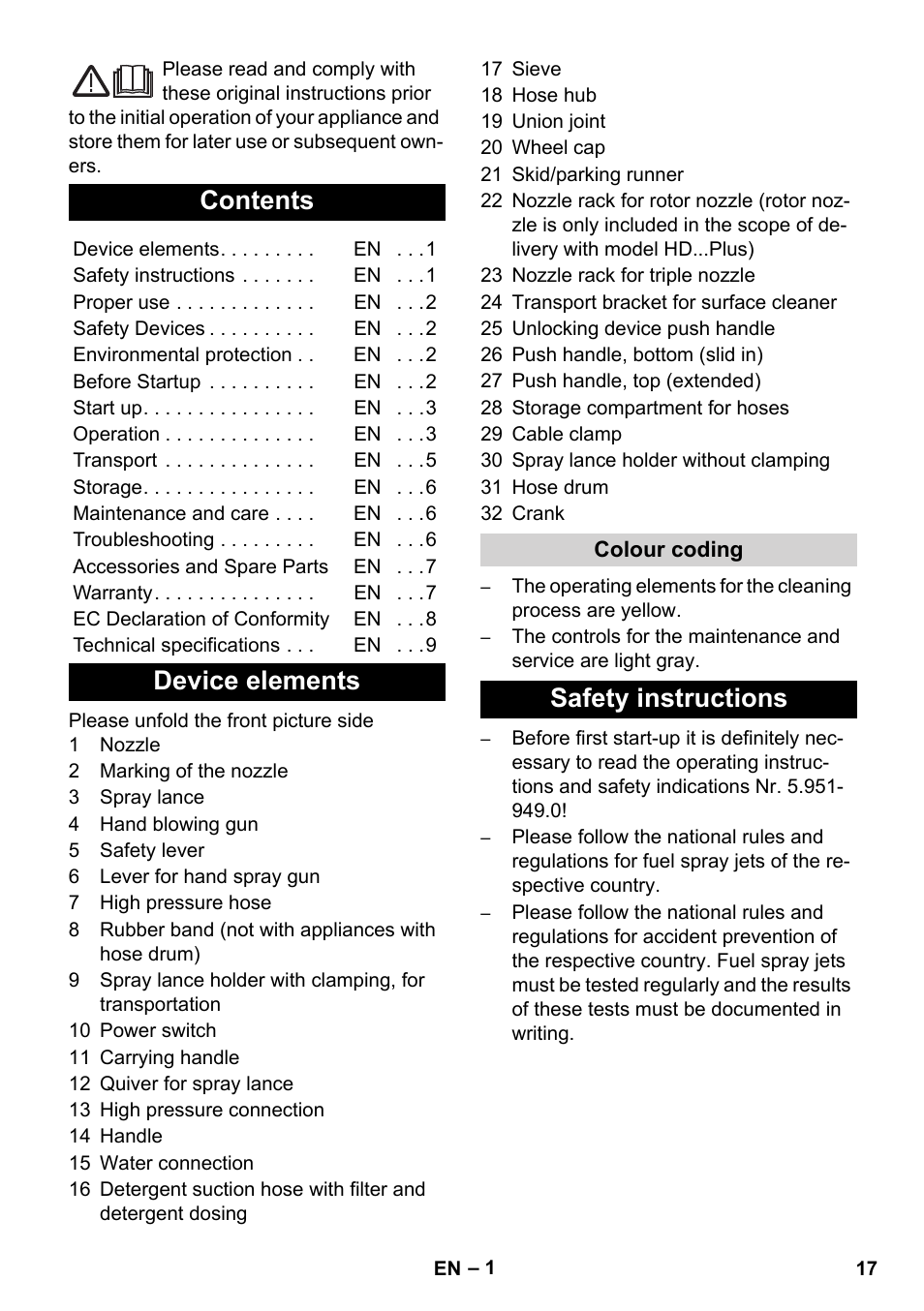 Karcher HD 5-12 C User Manual | Page 17 / 340