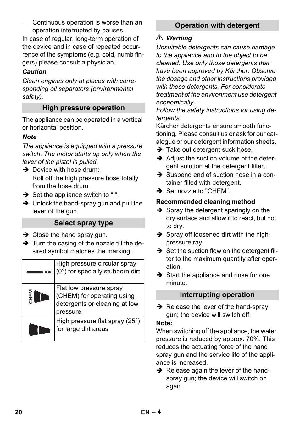 Karcher HD 5-12 C User Manual | Page 20 / 340