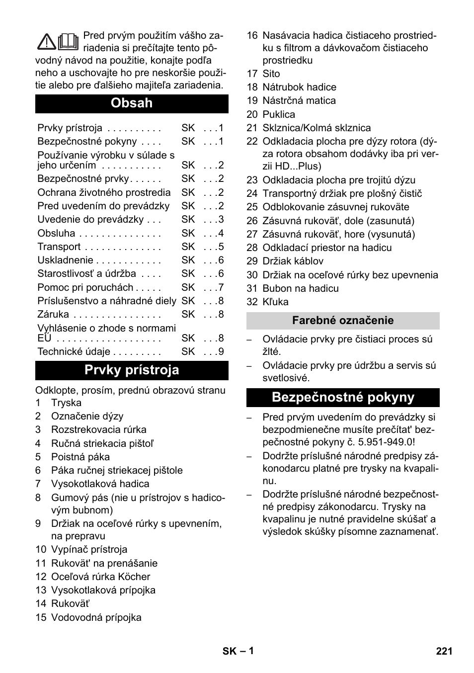 Karcher HD 5-12 C User Manual | Page 221 / 340