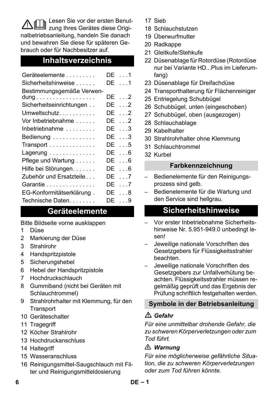 Karcher HD 5-12 C User Manual | Page 6 / 340