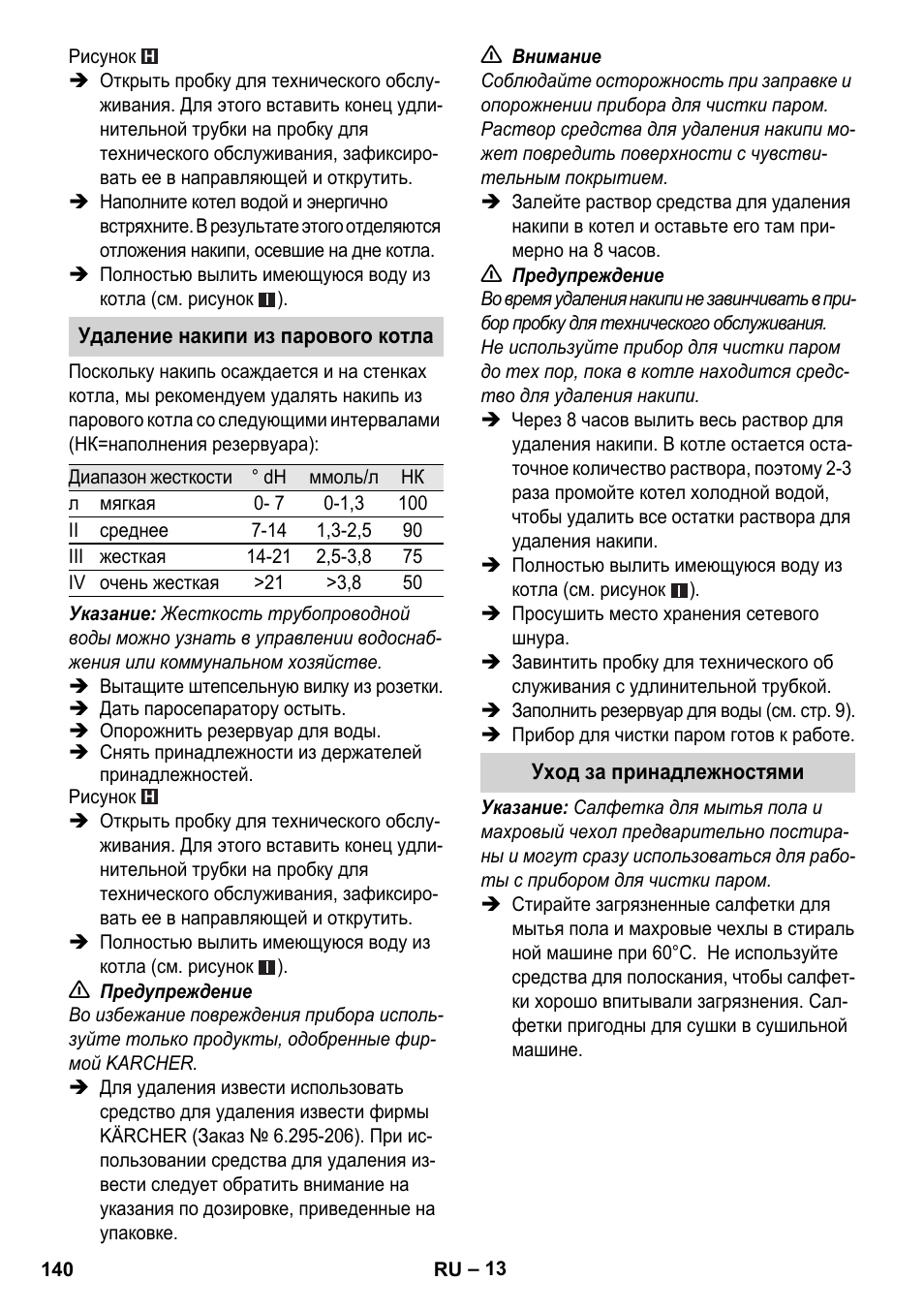 Karcher Stirerie SI 2-600 CB User Manual | Page 140 / 298