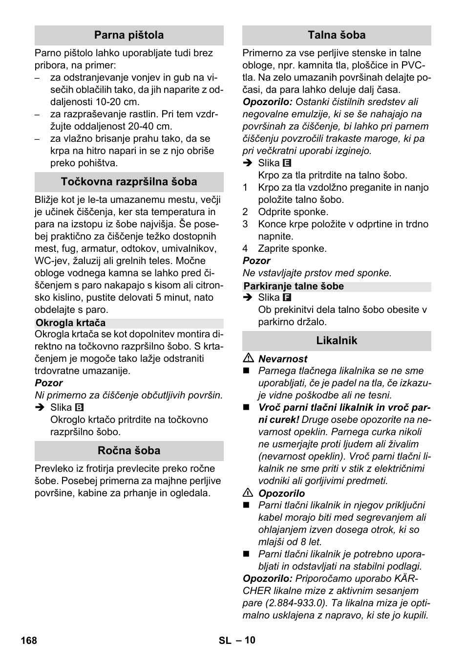 Karcher Stirerie SI 2-600 CB User Manual | Page 168 / 298