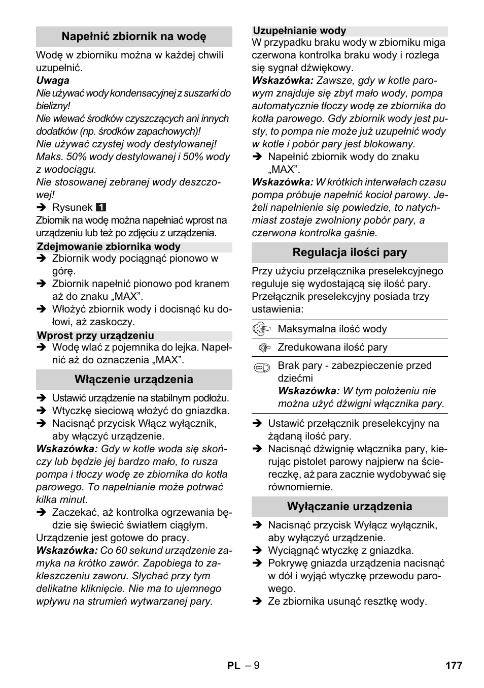 Karcher Stirerie SI 2-600 CB User Manual | Page 177 / 298