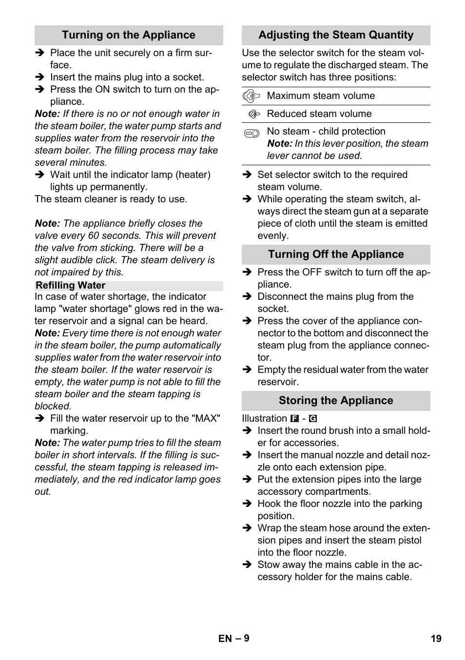 Karcher Stirerie SI 2-600 CB User Manual | Page 19 / 298