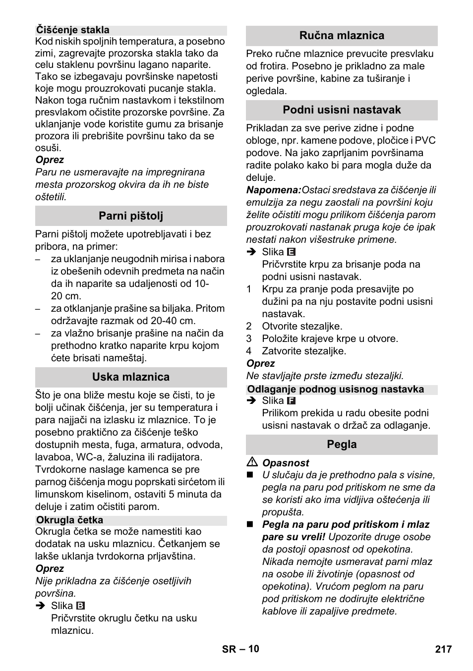 Karcher Stirerie SI 2-600 CB User Manual | Page 217 / 298