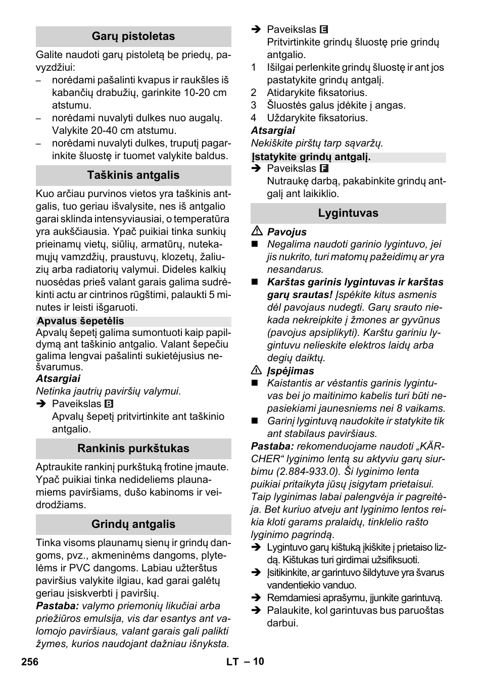 Karcher Stirerie SI 2-600 CB User Manual | Page 256 / 298