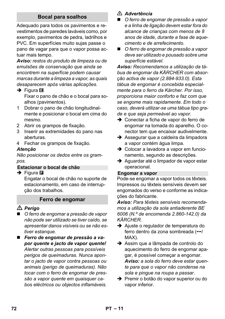 Karcher Stirerie SI 2-600 CB User Manual | Page 72 / 298