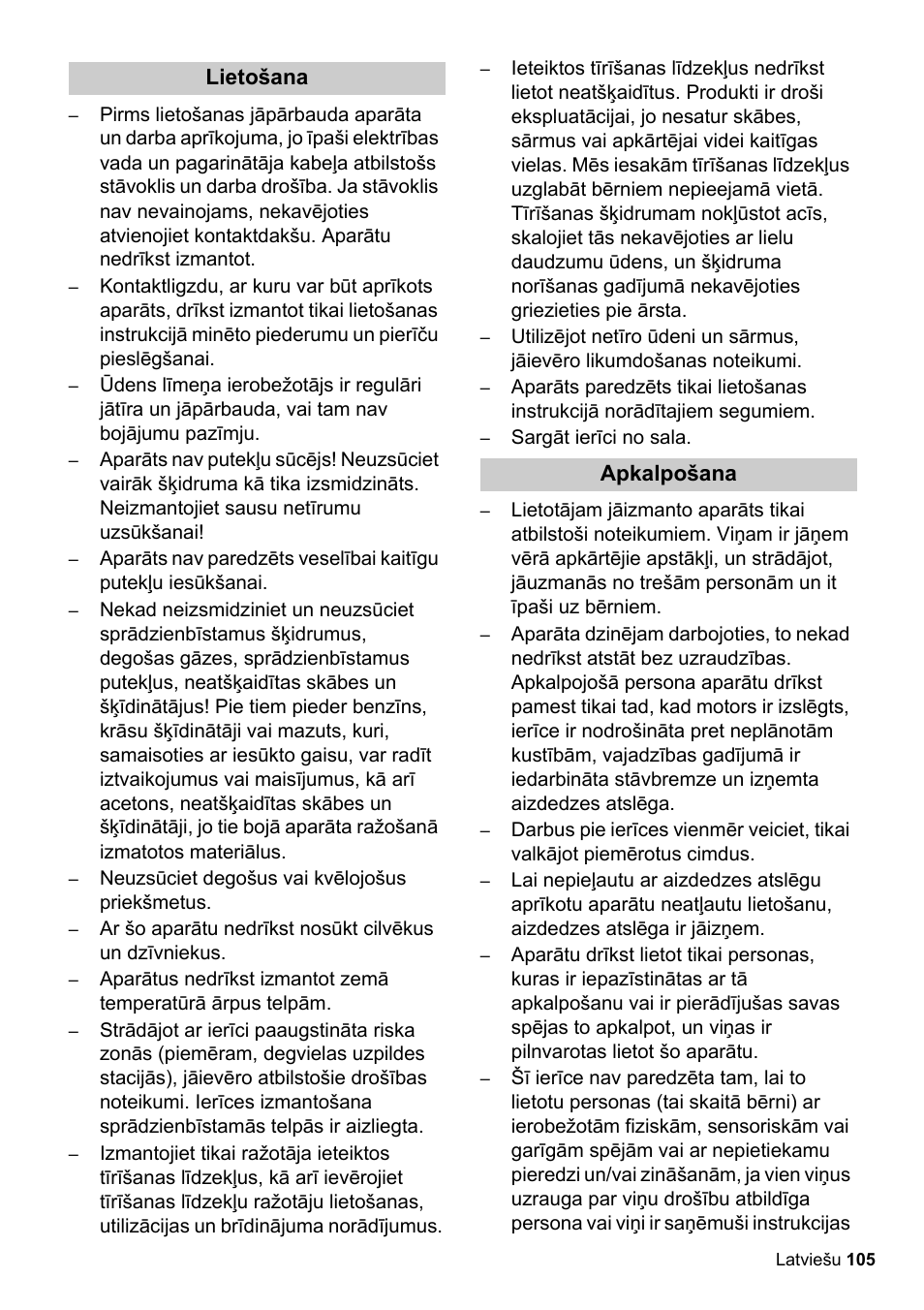 Karcher BDS 51-180 C Adv User Manual | Page 105 / 116