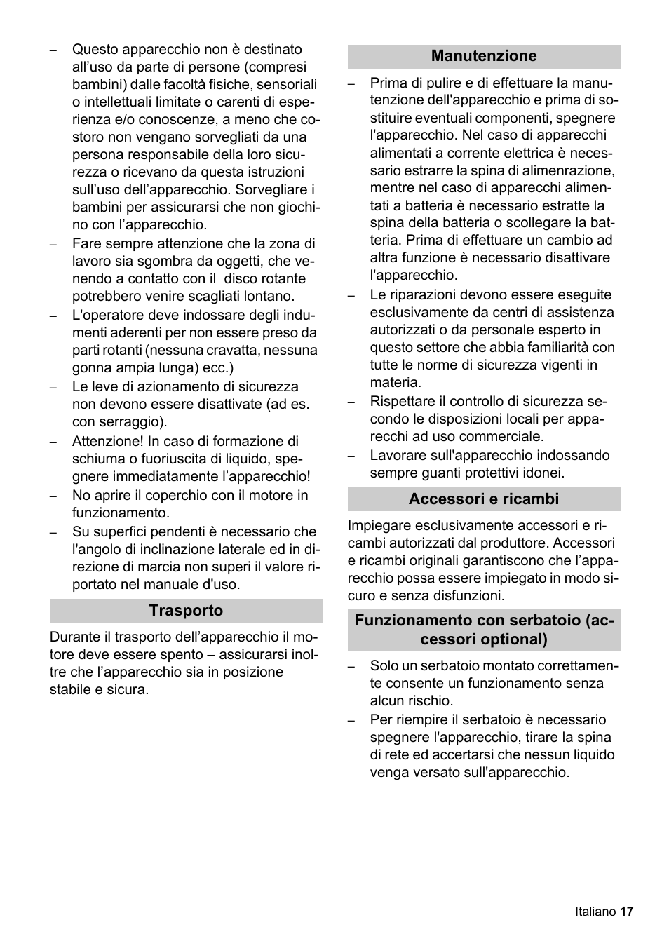Karcher BDS 51-180 C Adv User Manual | Page 17 / 116
