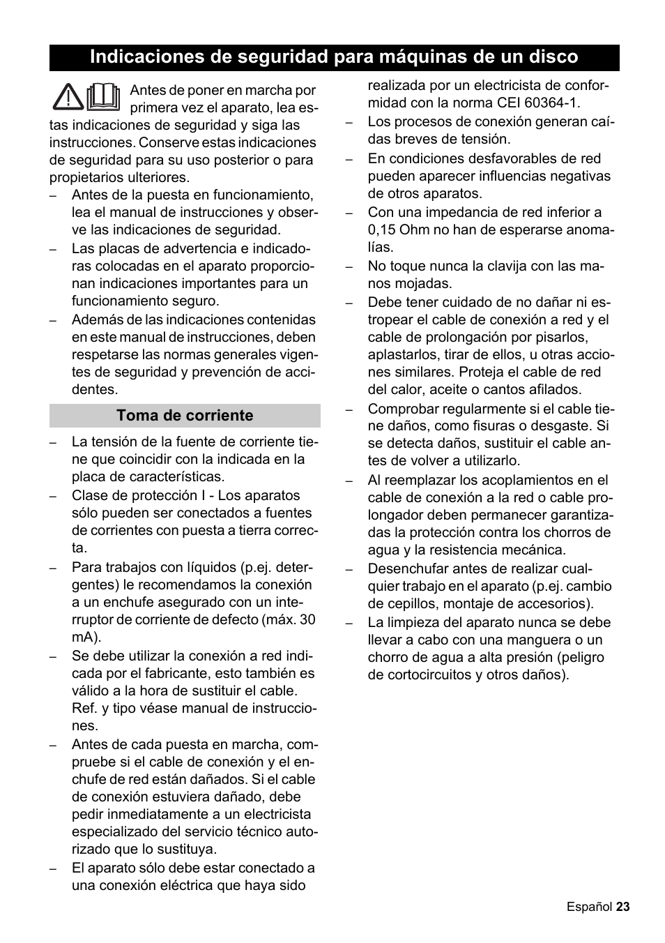 Karcher BDS 51-180 C Adv User Manual | Page 23 / 116