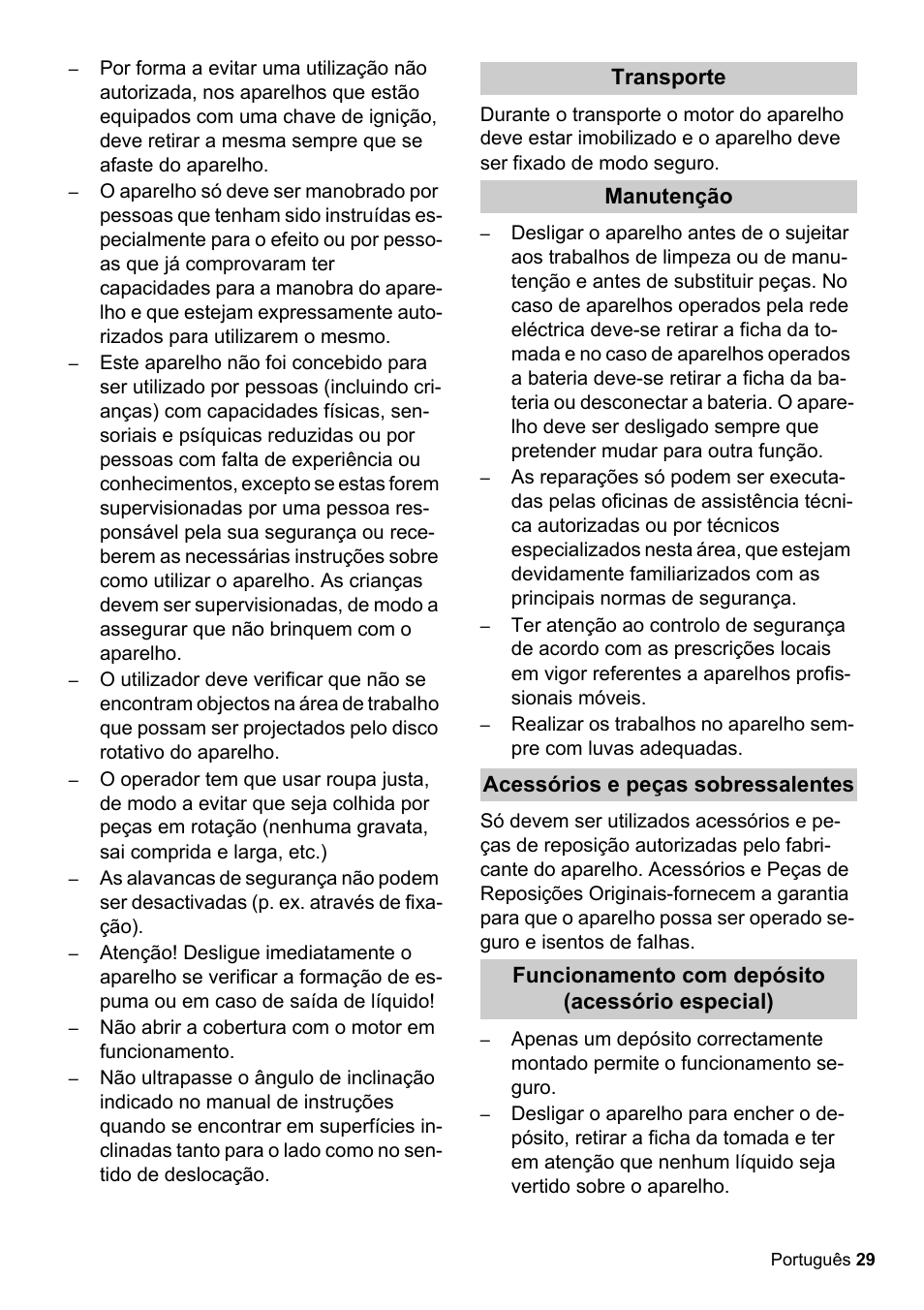 Karcher BDS 51-180 C Adv User Manual | Page 29 / 116