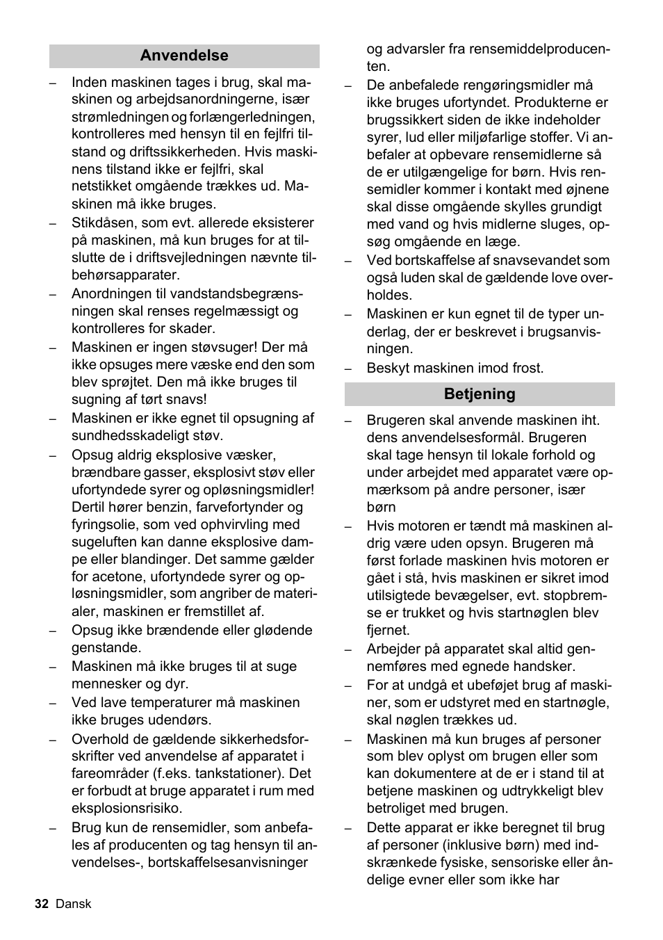 Karcher BDS 51-180 C Adv User Manual | Page 32 / 116
