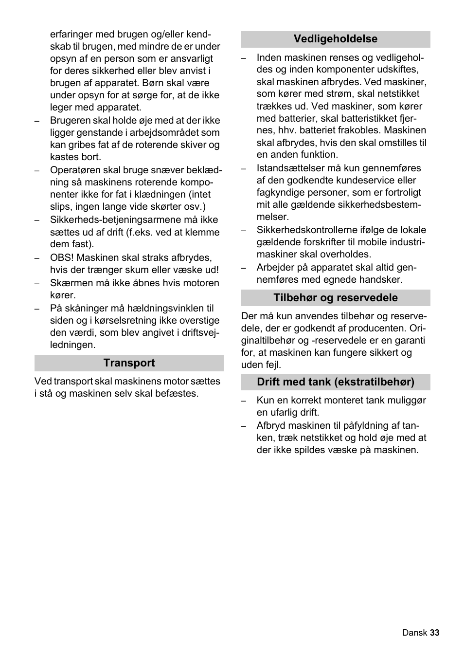 Karcher BDS 51-180 C Adv User Manual | Page 33 / 116