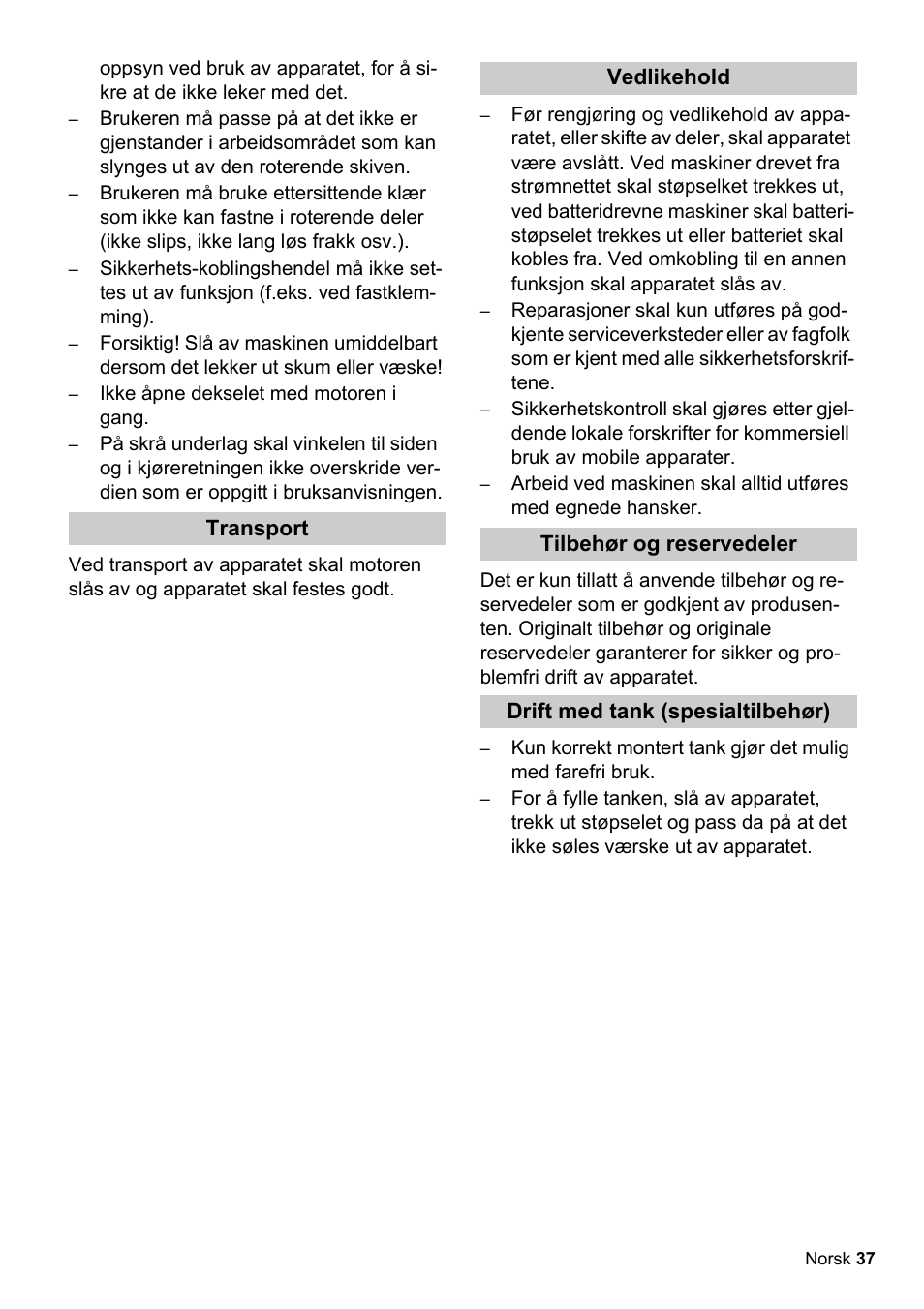 Karcher BDS 51-180 C Adv User Manual | Page 37 / 116