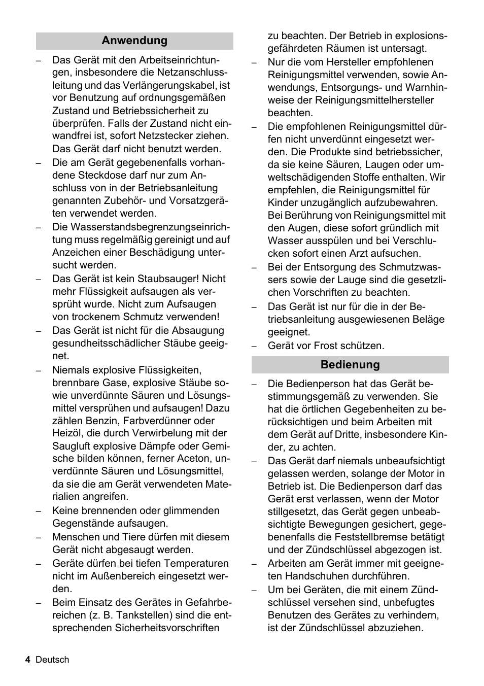 Karcher BDS 51-180 C Adv User Manual | Page 4 / 116