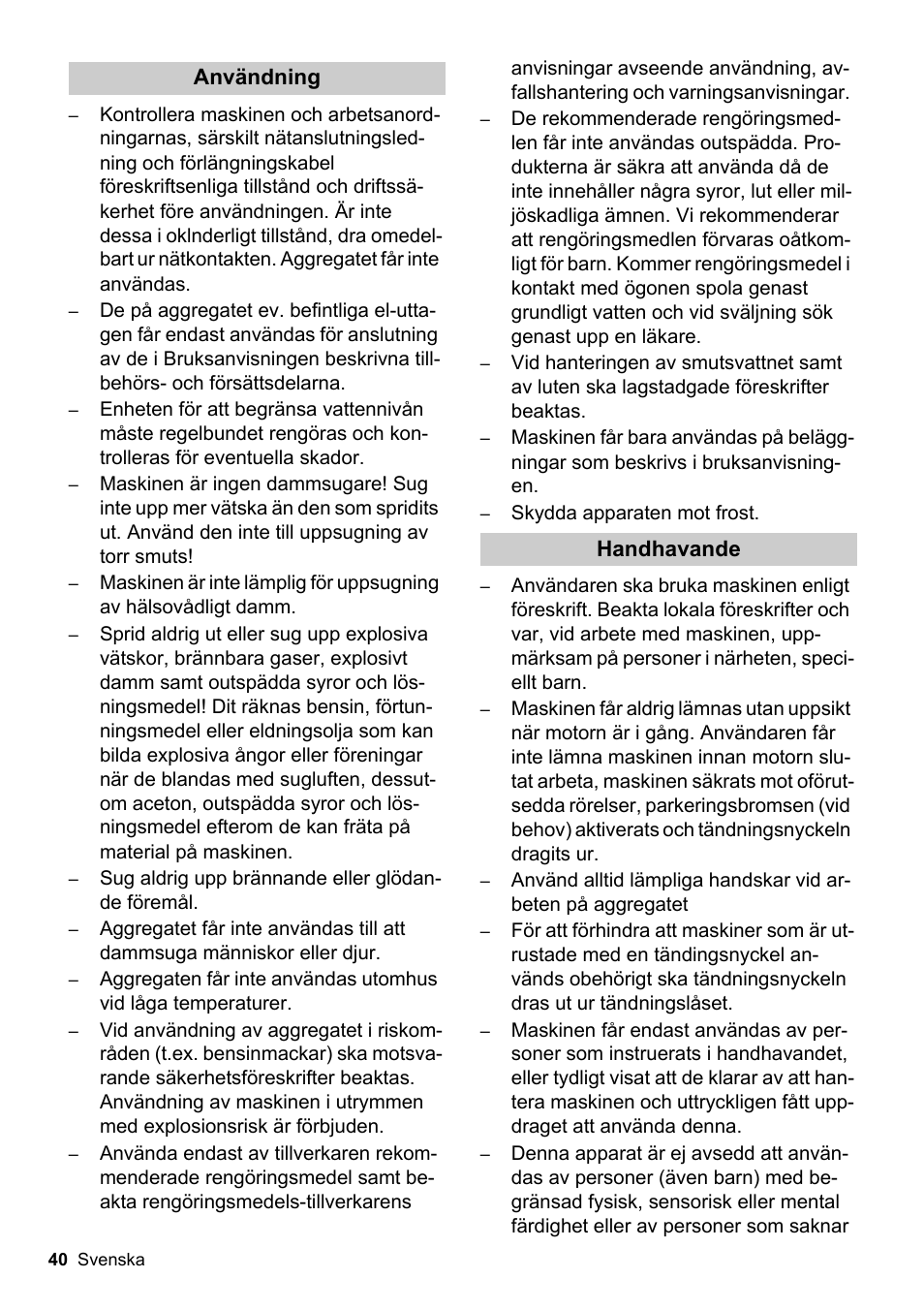 Karcher BDS 51-180 C Adv User Manual | Page 40 / 116