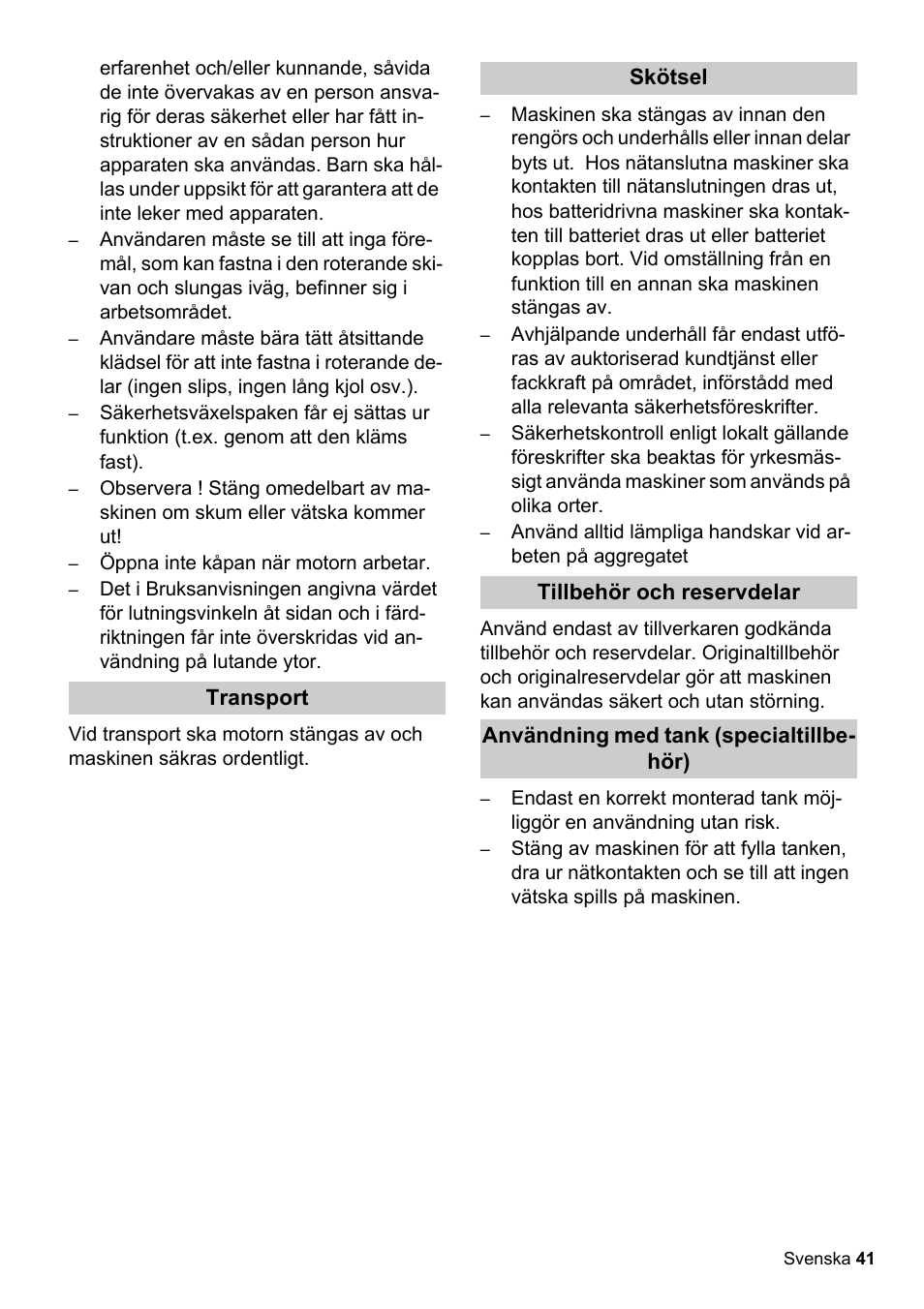 Karcher BDS 51-180 C Adv User Manual | Page 41 / 116