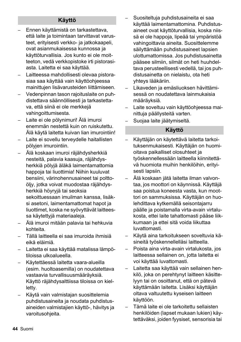 Karcher BDS 51-180 C Adv User Manual | Page 44 / 116